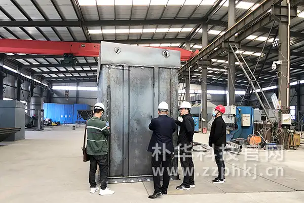 山西木材加工厂客户实地考察，欲采购我司高效除尘设备