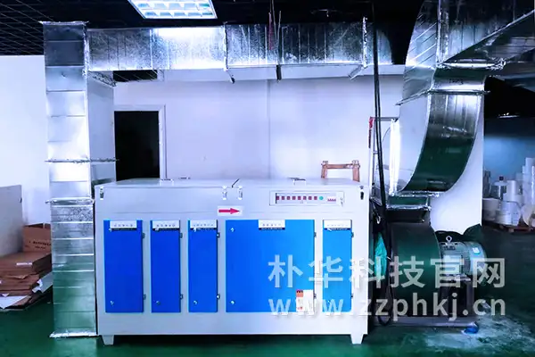 郑州印刷厂有机废气处理设备安装完成