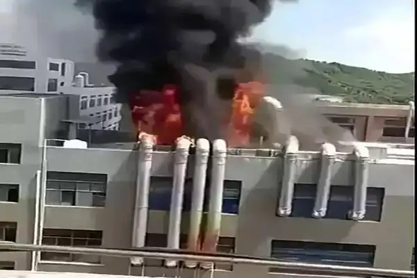 某地区富士康VOCs有机废气处理设备爆炸 
