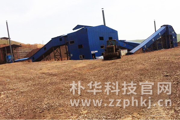 新疆碎石生产线气箱脉冲除尘器完成调试