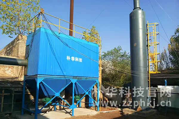甘肃燃煤锅炉除尘脱硫系统安装完成