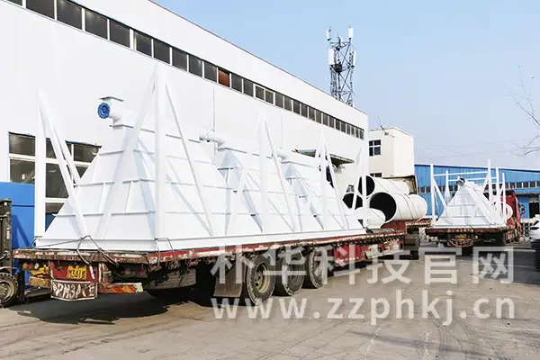 脉冲布袋除尘器用于河南新材料破碎生产线项目