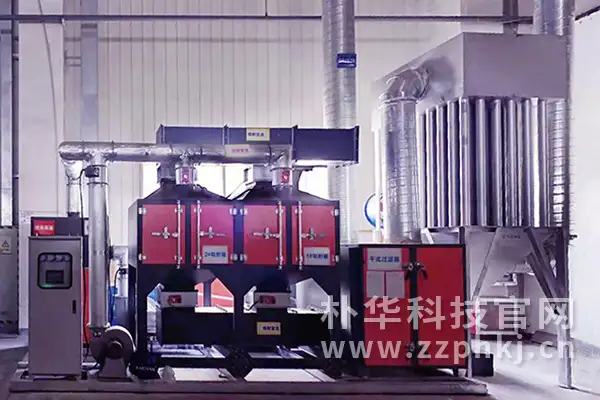 焦作某4s店VOCs有机废气处理设备安装成功
