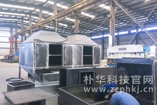 蓝天保卫战有力推进 朴华科技废气处理设备加工忙 
