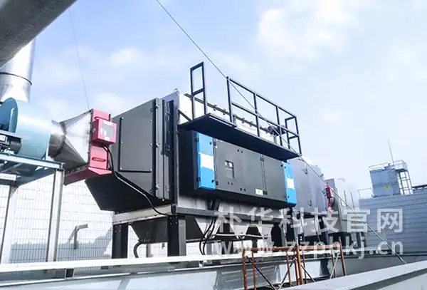 案例：高效废气净化设备工业静电<a href='https://www.zzphkj.cn/fqcl/17.html' target='_blank'><u>油烟净化设备</u></a>安装在客户厂区