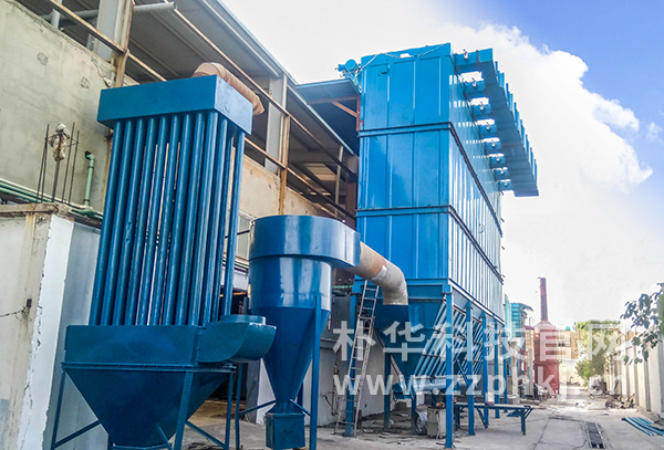 案例：高效脉冲布袋除尘器设备安装在客户厂区