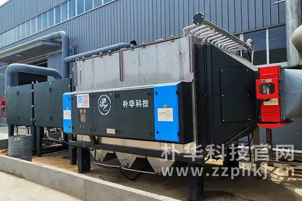 洛阳有机废气处理设备—工业油烟净化器安装结束 