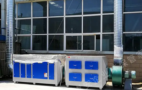 郑州朴华科技废气治理设备现场安装图